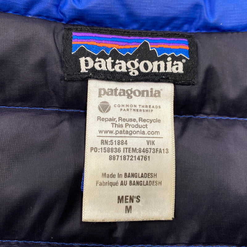 【中古品】【メンズ】 PATAGONIA パタゴニア 84673FA13 DOWN SWEATER ダウン セーター ジャケット アウター 144-260922-kh-08-izu サイズ：M カラー：ブルー 万代Net店