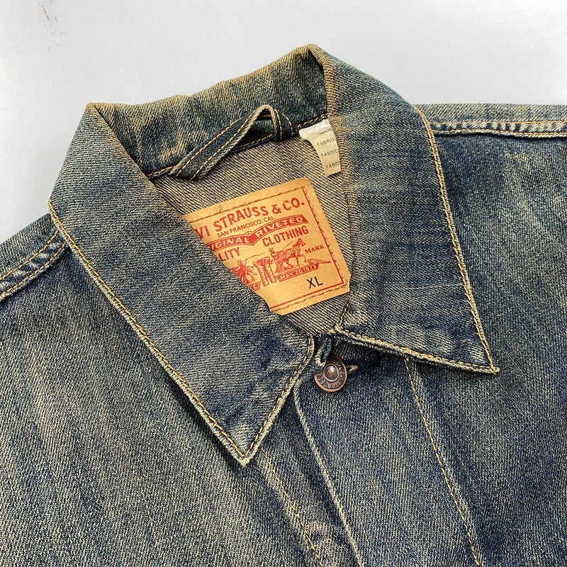 【中古品】【メンズ】 LEVI'S リーバイス 705890019 DENIM JACKET デニム ジャケット アウター 158-260925-yn-02-izu サイズ：XL カラー：インディゴ 万代Net店