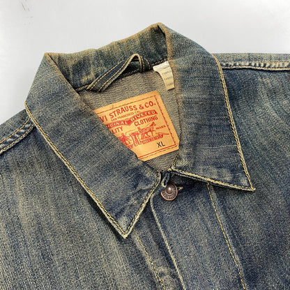 【中古品】【メンズ】 LEVI'S リーバイス 705890019 DENIM JACKET デニム ジャケット アウター 158-260925-yn-02-izu サイズ：XL カラー：インディゴ 万代Net店