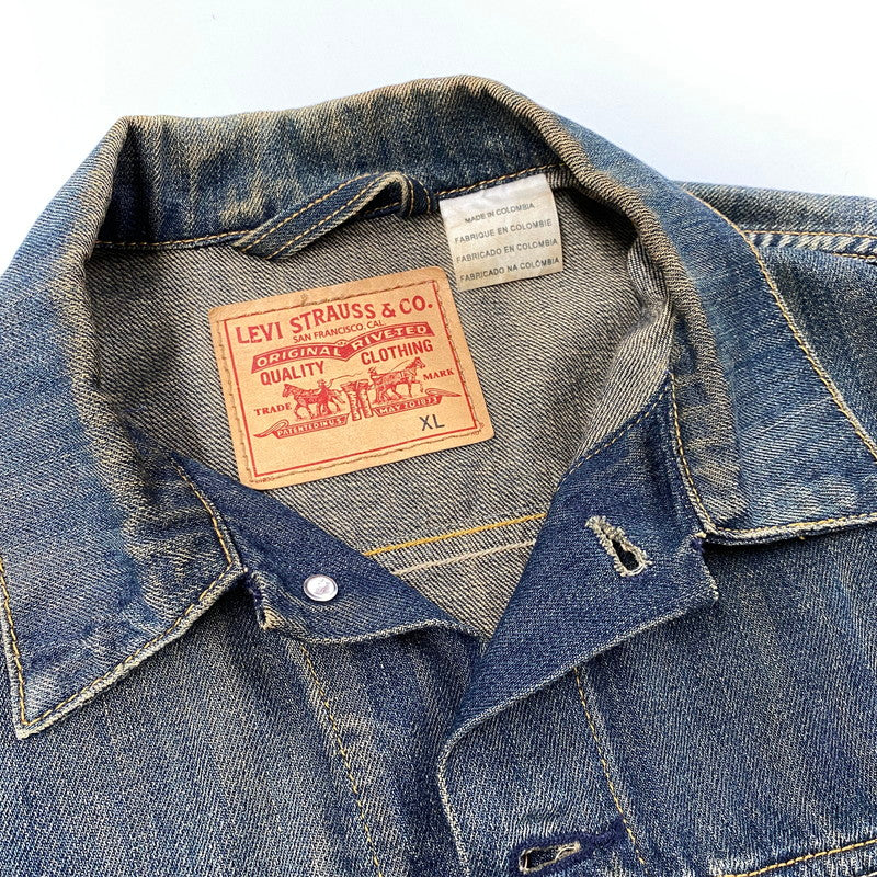 【中古品】【メンズ】 LEVI'S リーバイス 705890019 DENIM JACKET デニム ジャケット アウター 158-260925-yn-02-izu サイズ：XL カラー：インディゴ 万代Net店