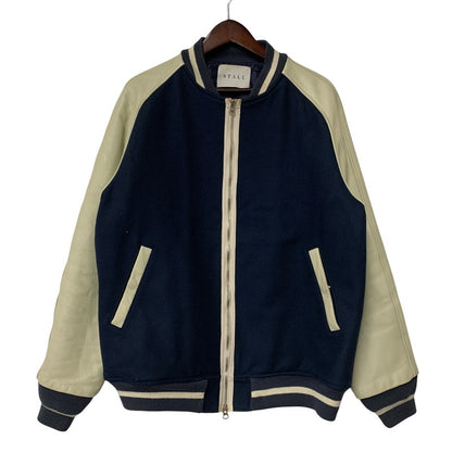 【中古品】【メンズ】 STALL ストール STADIUM JACKET スタジアム ジャケット アウター 140-260924-kh-04-izu サイズ：L カラー：ネイビー×ホワイト系 万代Net店