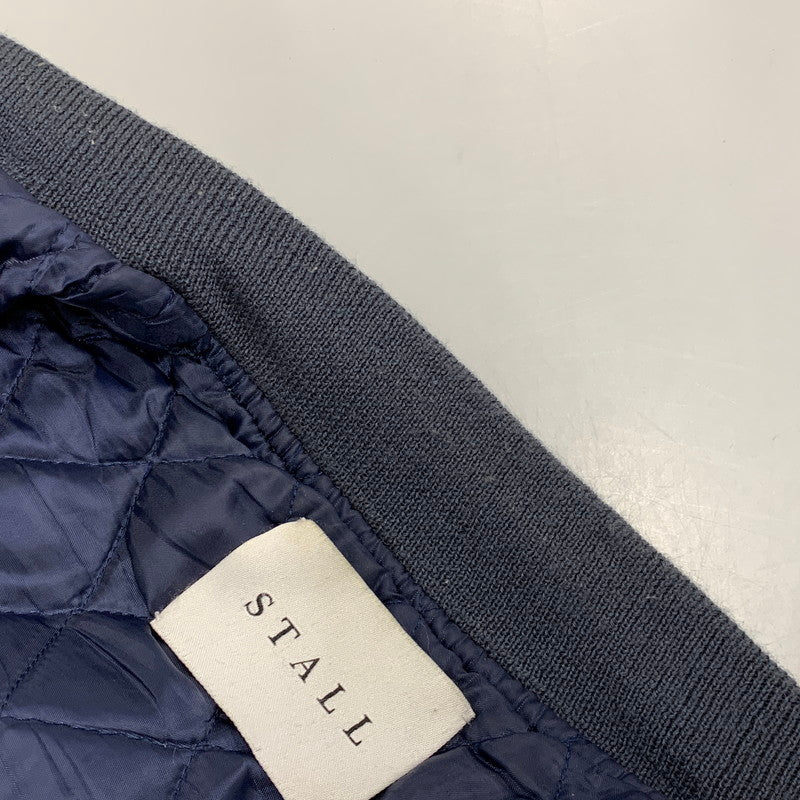 【中古品】【メンズ】 STALL ストール STADIUM JACKET スタジアム ジャケット アウター 140-260924-kh-04-izu サイズ：L カラー：ネイビー×ホワイト系 万代Net店