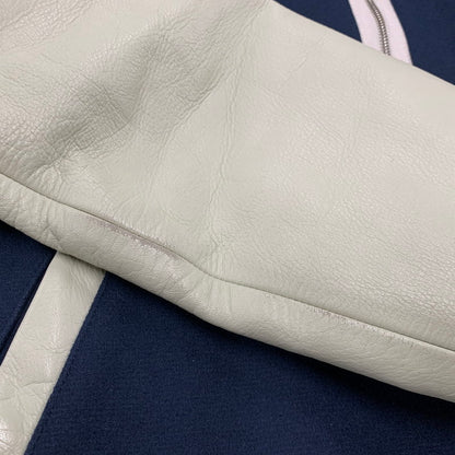 【中古品】【メンズ】 STALL ストール STADIUM JACKET スタジアム ジャケット アウター 140-260924-kh-04-izu サイズ：L カラー：ネイビー×ホワイト系 万代Net店