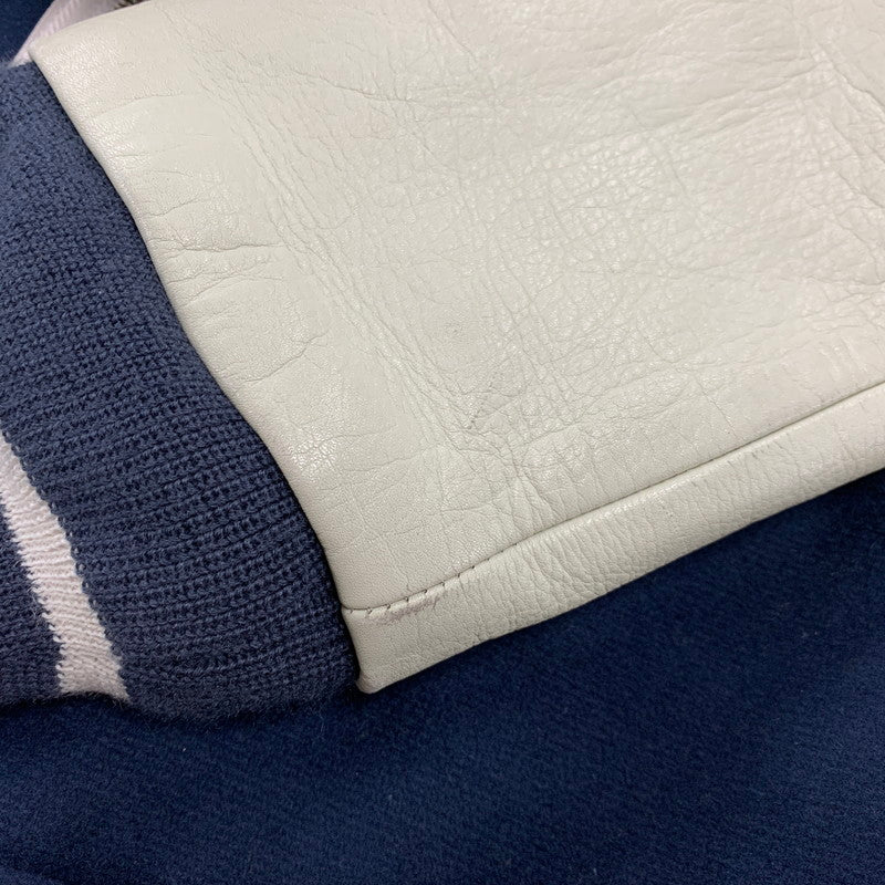 【中古品】【メンズ】 STALL ストール STADIUM JACKET スタジアム ジャケット アウター 140-260924-kh-04-izu サイズ：L カラー：ネイビー×ホワイト系 万代Net店