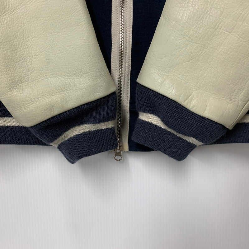 【中古品】【メンズ】 STALL ストール STADIUM JACKET スタジアム ジャケット アウター 140-260924-kh-04-izu サイズ：L カラー：ネイビー×ホワイト系 万代Net店
