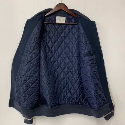【中古品】【メンズ】 STALL ストール STADIUM JACKET スタジアム ジャケット アウター 140-260924-kh-04-izu サイズ：L カラー：ネイビー×ホワイト系 万代Net店