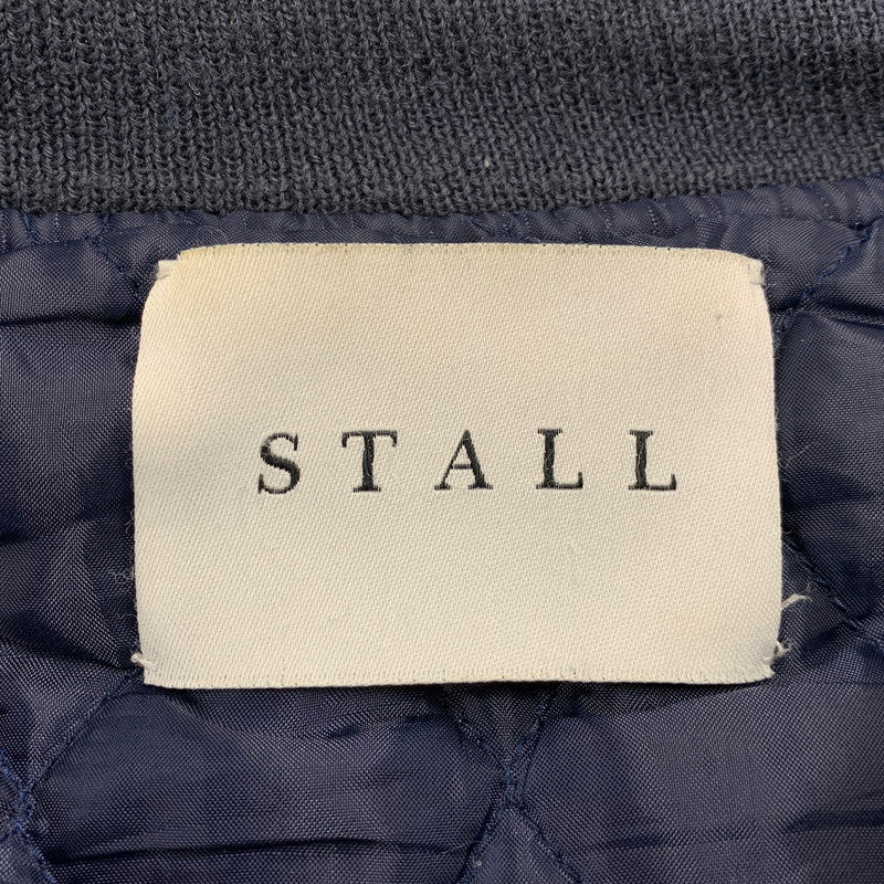 【中古品】【メンズ】 STALL ストール STADIUM JACKET スタジアム ジャケット アウター 140-260924-kh-04-izu サイズ：L カラー：ネイビー×ホワイト系 万代Net店