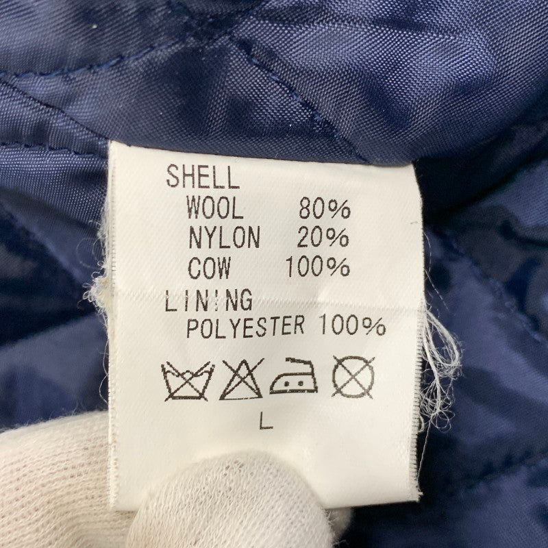 【中古品】【メンズ】 STALL ストール STADIUM JACKET スタジアム ジャケット アウター 140-260924-kh-04-izu サイズ：L カラー：ネイビー×ホワイト系 万代Net店