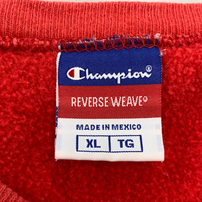 【中古品】【メンズ】 CHAMPION チャンピオン メキシコ製 HUSKERS REVERSE WEAVE SWEATSHIRT リバース ウィーブ スウェットシャツ トップス 146-260924-kh-02-izu サイズ：XL カラー：レッド 万代Net店