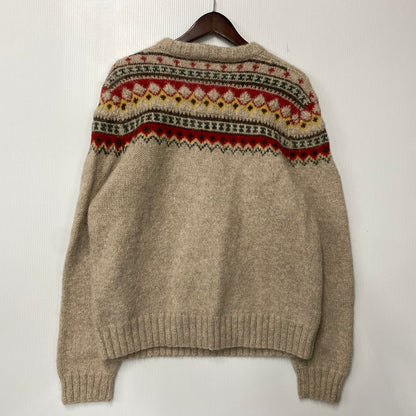 【中古品】【メンズ】 POLO RALPH LAUREN ポロ・ラルフローレン FAIR ISLE ALPACA WOOL KNIT フェアアイル アルパカ ウール ニット トップス 146-260922-kh-07-izu サイズ：XL カラー：ベージュ系 万代Net店