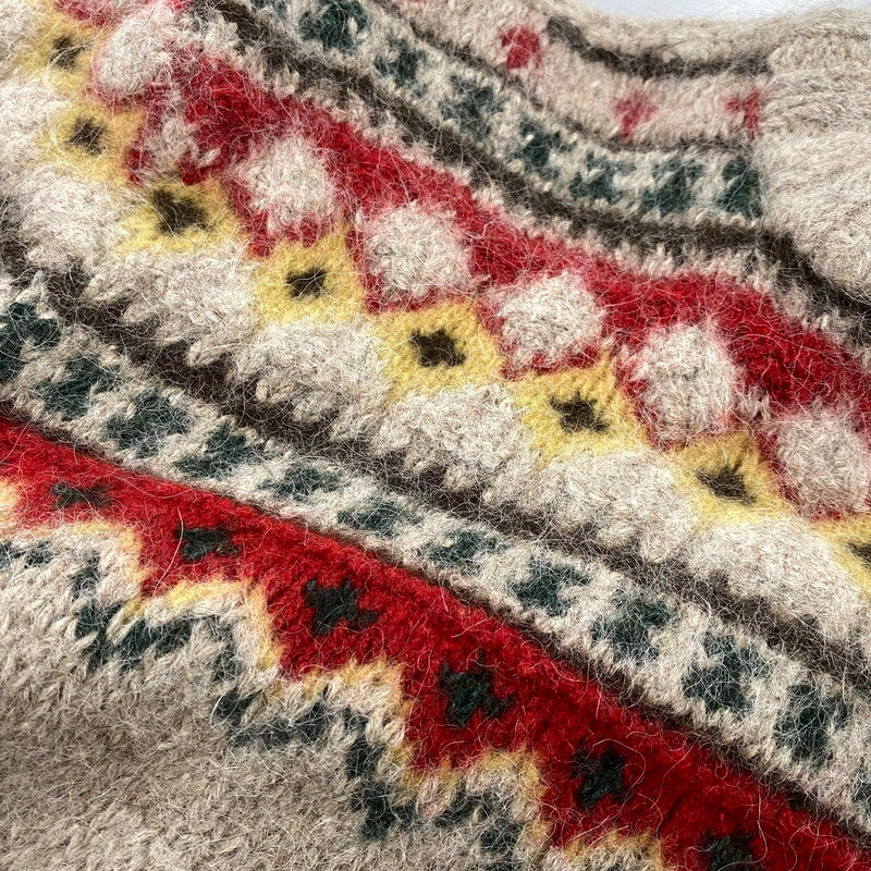 【中古品】【メンズ】 POLO RALPH LAUREN ポロ・ラルフローレン FAIR ISLE ALPACA WOOL KNIT フェアアイル アルパカ ウール ニット トップス 146-260922-kh-07-izu サイズ：XL カラー：ベージュ系 万代Net店