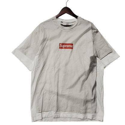 【中古品】【メンズ】 SUPREME シュプリーム × MM6 BOX LOGO TEE ボックス ロゴ Tシャツ 半袖 149-261007-sm-11-izu サイズ：L カラー：ホワイト 万代Net店