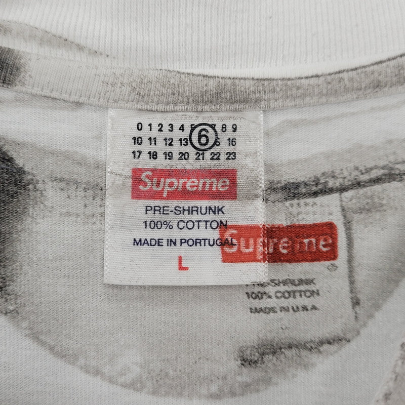 【中古品】【メンズ】 SUPREME シュプリーム × MM6 BOX LOGO TEE ボックス ロゴ Tシャツ 半袖 149-261007-sm-11-izu サイズ：L カラー：ホワイト 万代Net店