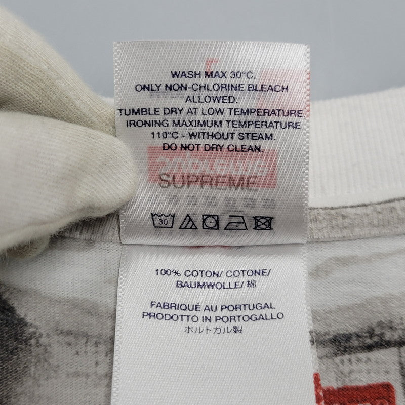 【中古品】【メンズ】 SUPREME シュプリーム × MM6 BOX LOGO TEE ボックス ロゴ Tシャツ 半袖 149-261007-sm-11-izu サイズ：L カラー：ホワイト 万代Net店