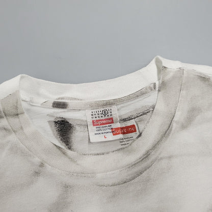 【中古品】【メンズ】 SUPREME シュプリーム × MM6 BOX LOGO TEE ボックス ロゴ Tシャツ 半袖 149-261007-sm-11-izu サイズ：L カラー：ホワイト 万代Net店