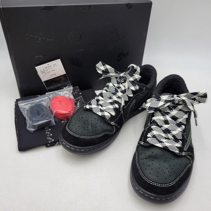 【中古品】【メンズ/レディース】 NIKE ナイキ × TRAVIS SCOTT トラヴィス スコット AIR JORDAN 1 LOW OG SP DM7866-001 エア ジョーダン 1 ロー OG SP スニーカー 靴 160-260924-as-01-izu サイズ：25.5cm カラー：BLACK/PHANTOM BLACK 万代Net店