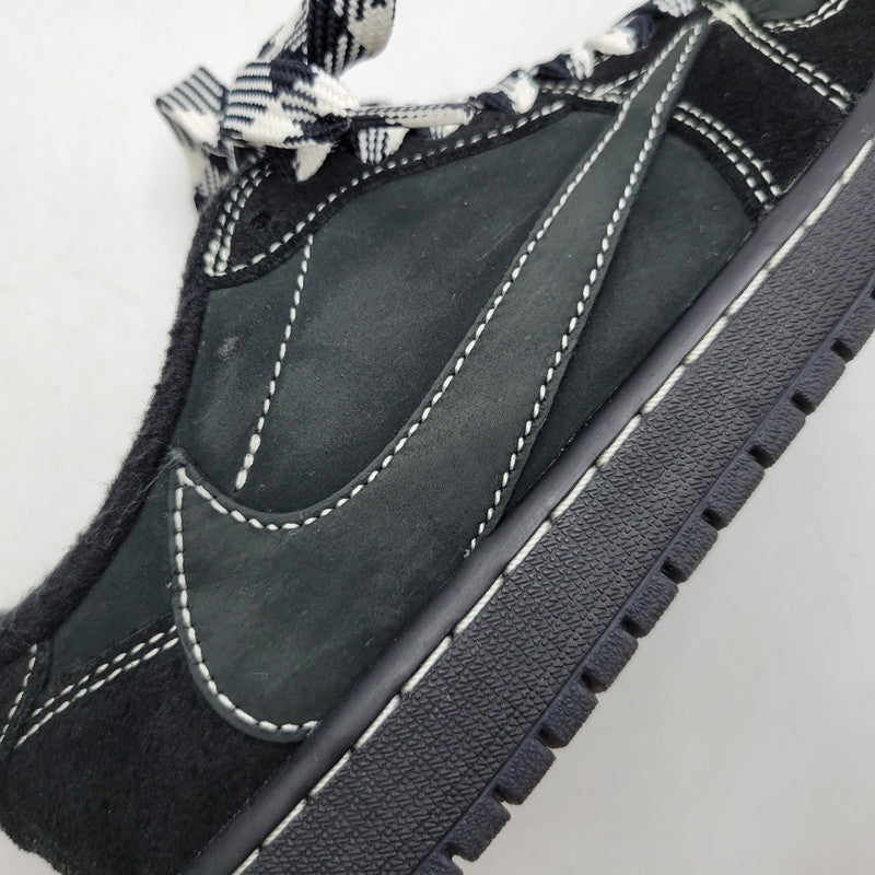 【中古品】【メンズ/レディース】 NIKE ナイキ × TRAVIS SCOTT トラヴィス スコット AIR JORDAN 1 LOW OG SP DM7866-001 エア ジョーダン 1 ロー OG SP スニーカー 靴 160-260924-as-01-izu サイズ：25.5cm カラー：BLACK/PHANTOM BLACK 万代Net店