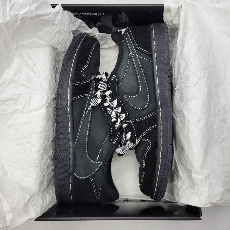 【中古品】【メンズ/レディース】 NIKE ナイキ × TRAVIS SCOTT トラヴィス スコット AIR JORDAN 1 LOW OG SP DM7866-001 エア ジョーダン 1 ロー OG SP スニーカー 靴 160-260924-as-01-izu サイズ：25.5cm カラー：BLACK/PHANTOM BLACK 万代Net店