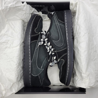 【中古品】【メンズ/レディース】 NIKE ナイキ × TRAVIS SCOTT トラヴィス スコット AIR JORDAN 1 LOW OG SP DM7866-001 エア ジョーダン 1 ロー OG SP スニーカー 靴 160-260924-as-01-izu サイズ：25.5cm カラー：BLACK/PHANTOM BLACK 万代Net店