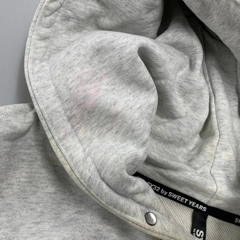 【中古品】【メンズ】 SY32 BY SWEET YEARS エスワイサーティトゥバイスィートイヤーズ 11513 BIG SILHOUETTE HEAVY P/O HOODIE ビッグシルエット プルオーバー フーディー 141-260924-kh-09-izu サイズ：M カラー：グレー 万代Net店