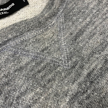 【中古品】【メンズ】 DSQUARED2 ディースクエアード GYM SWEAT SHIRT S71GU0192 スウェットシャツ 141-261013-as-05-izu サイズ：XXXL カラー：グレー 万代Net店