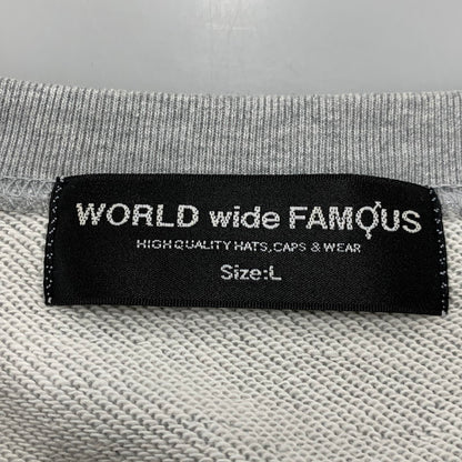 【中古品】【メンズ】 WORLD WIDE FAMOUS ワールドワイドフェイマス BETTY GRAPHIC SWEATSHIRT ベティ グラフィック スウェットシャツ トップス 142-260924-kh-08-izu サイズ：L カラー：グレー 万代Net店