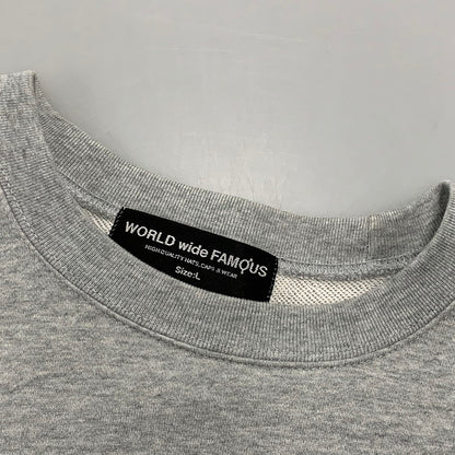 【中古品】【メンズ】 WORLD WIDE FAMOUS ワールドワイドフェイマス BETTY GRAPHIC SWEATSHIRT ベティ グラフィック スウェットシャツ トップス 142-260924-kh-08-izu サイズ：L カラー：グレー 万代Net店