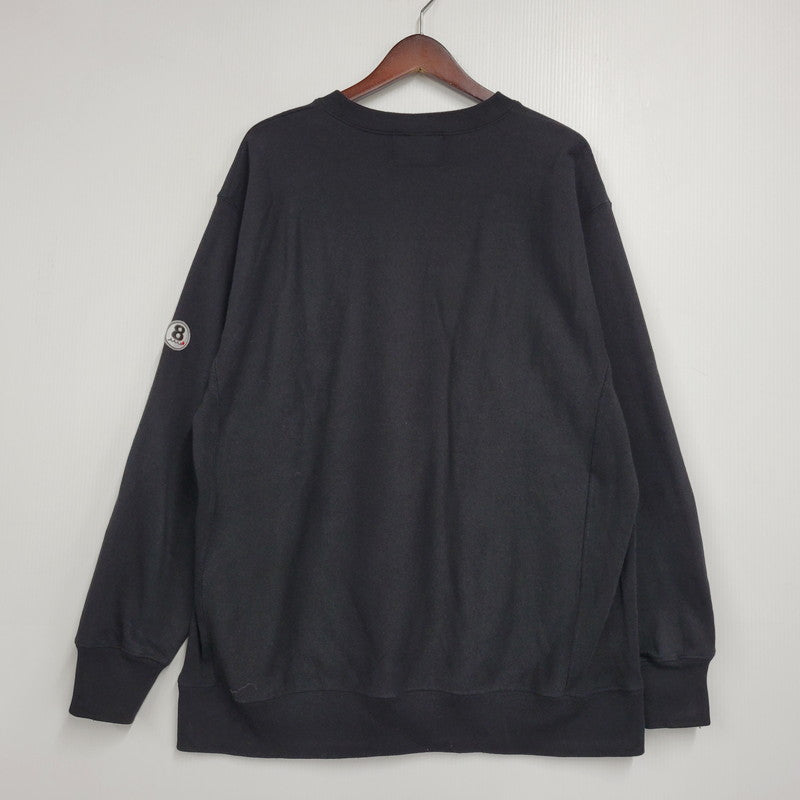 【中古品】【メンズ】 ACANTHUS アカンサス× MUTA MARINE ムータマリン MA2546 SWEET LOGO CREWNECK SWEATSHIRTS スウィート ロゴ クルーネック スウェット トップス 140-261012-kh-07-izu サイズ：XL カラー：ブラック 万代Net店