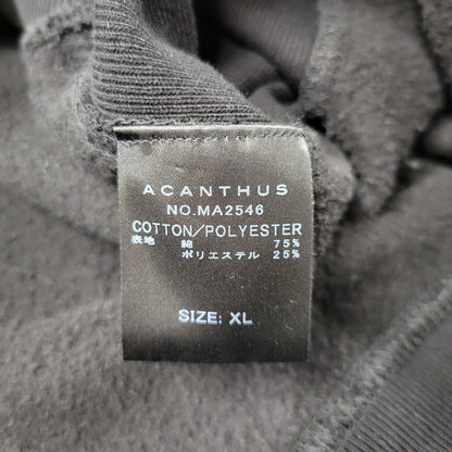 【中古品】【メンズ】 ACANTHUS アカンサス× MUTA MARINE ムータマリン MA2546 SWEET LOGO CREWNECK SWEATSHIRTS スウィート ロゴ クルーネック スウェット トップス 140-261012-kh-07-izu サイズ：XL カラー：ブラック 万代Net店