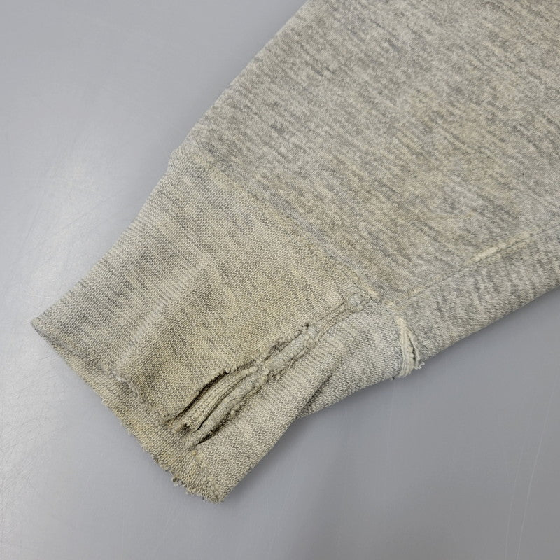 【現状渡し品】【メンズ】 CHAMPION チャンピオン USA製 トリコタグ後期 染み込みプリント USMA REVERSE WEAVE HOODED SWEATSHIRT リバース ウィーブ フーデッド スウェットシャツ 146-261017-kh-07-izu サイズ：M カラー：グレー 万代Net店