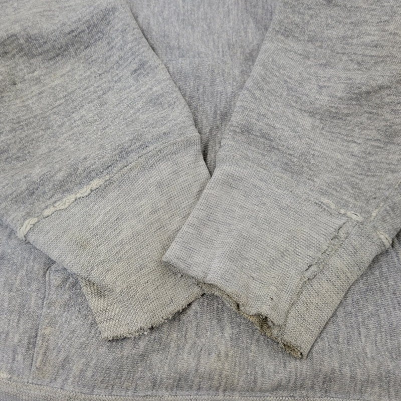 【現状渡し品】【メンズ】 CHAMPION チャンピオン USA製 トリコタグ後期 染み込みプリント USMA REVERSE WEAVE HOODED SWEATSHIRT リバース ウィーブ フーデッド スウェットシャツ 146-261017-kh-07-izu サイズ：M カラー：グレー 万代Net店