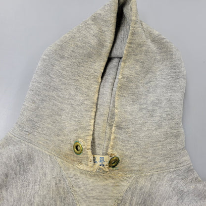 【現状渡し品】【メンズ】 CHAMPION チャンピオン USA製 トリコタグ後期 染み込みプリント USMA REVERSE WEAVE HOODED SWEATSHIRT リバース ウィーブ フーデッド スウェットシャツ 146-261017-kh-07-izu サイズ：M カラー：グレー 万代Net店