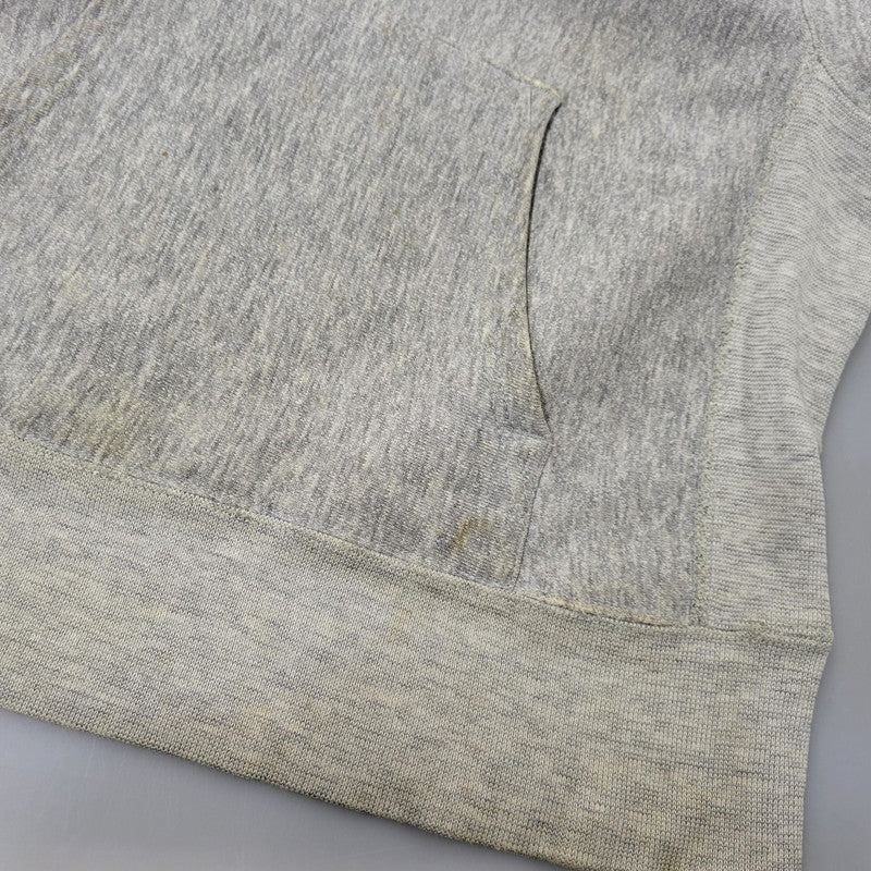 【現状渡し品】【メンズ】 CHAMPION チャンピオン USA製 トリコタグ後期 染み込みプリント USMA REVERSE WEAVE HOODED SWEATSHIRT リバース ウィーブ フーデッド スウェットシャツ 146-261017-kh-07-izu サイズ：M カラー：グレー 万代Net店