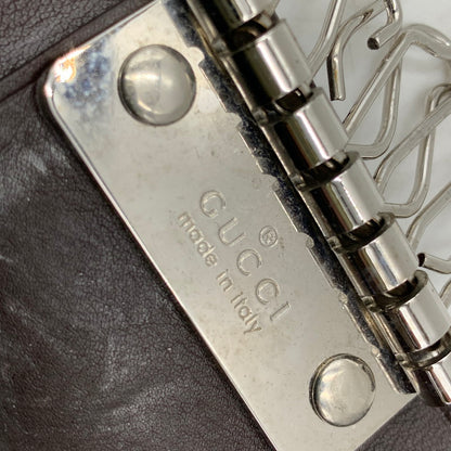 【中古品】【メンズ/レディース】 GUCCI グッチ 256433 グッチシマ 6連 キーケース 財布 181-260929-ya-14-izu カラー：ブラウン 万代Net店