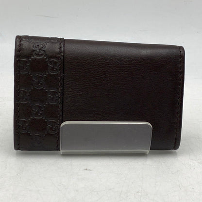 【中古品】【メンズ/レディース】 GUCCI グッチ 256433 グッチシマ 6連 キーケース 財布 181-260929-ya-14-izu カラー：ブラウン 万代Net店