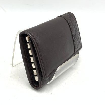 【中古品】【メンズ/レディース】 GUCCI グッチ 256433 グッチシマ 6連 キーケース 財布 181-260929-ya-14-izu カラー：ブラウン 万代Net店