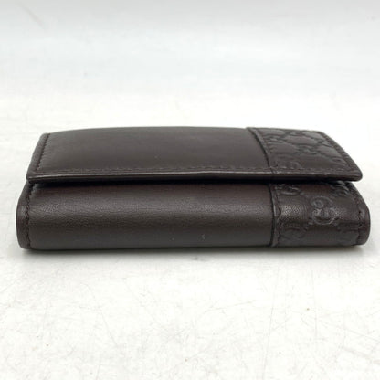 【中古品】【メンズ/レディース】 GUCCI グッチ 256433 グッチシマ 6連 キーケース 財布 181-260929-ya-14-izu カラー：ブラウン 万代Net店