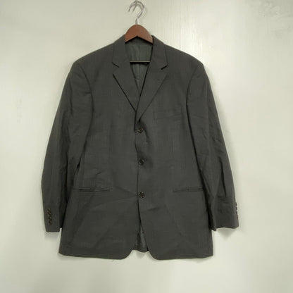 【中古品】【メンズ】 HUGO BOSS ヒューゴボス SUPER 100 STRIPE TAILORED SET-UP ストライプ テーラード セットアップ スーツ 141-261007-ya-07-izu サイズ：下記参照 カラー：チャコール 万代Net店