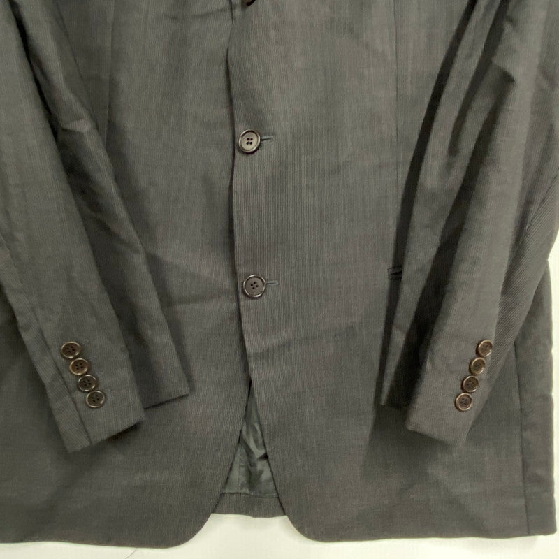 【中古品】【メンズ】 HUGO BOSS ヒューゴボス SUPER 100 STRIPE TAILORED SET-UP ストライプ テーラード セットアップ スーツ 141-261007-ya-07-izu サイズ：下記参照 カラー：チャコール 万代Net店