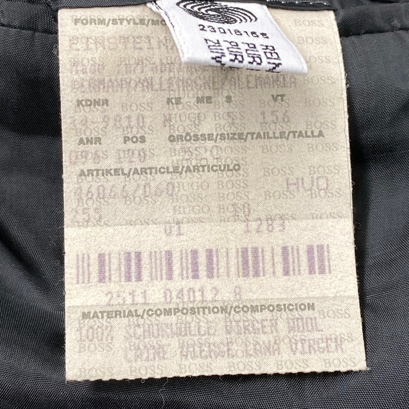 【中古品】【メンズ】 HUGO BOSS ヒューゴボス SUPER 100 STRIPE TAILORED SET-UP ストライプ テーラード セットアップ スーツ 141-261007-ya-07-izu サイズ：下記参照 カラー：チャコール 万代Net店