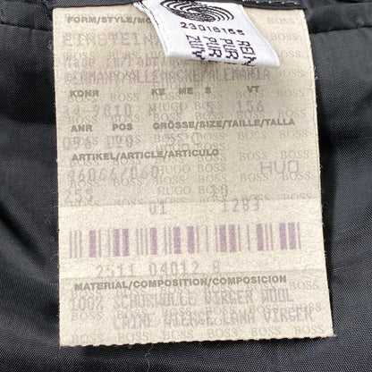 【中古品】【メンズ】 HUGO BOSS ヒューゴボス SUPER 100 STRIPE TAILORED SET-UP ストライプ テーラード セットアップ スーツ 141-261007-ya-07-izu サイズ：下記参照 カラー：チャコール 万代Net店