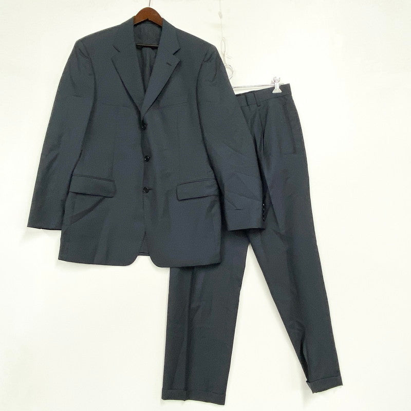 【中古品】【メンズ】 HUGO BOSS ヒューゴボス TAILORED SET-UP テーラード セットアップ スーツ 141-261007-ya-08-izu サイズ：下記参照 カラー：ネイビー 万代Net店