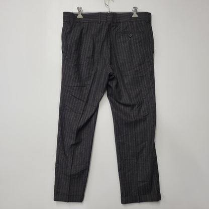 【中古品】【メンズ】 HUGO BOSS ヒューゴボス STRIPE TAILORED SET-UP ストライプ テーラード セットアップ スーツ 141-261007-sm-16-izu サイズ：下記参照 カラー：チャコール 万代Net店