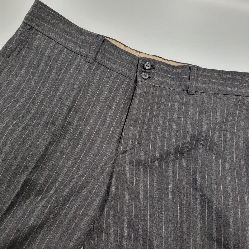 【中古品】【メンズ】 HUGO BOSS ヒューゴボス STRIPE TAILORED SET-UP ストライプ テーラード セットアップ スーツ 141-261007-sm-16-izu サイズ：下記参照 カラー：チャコール 万代Net店