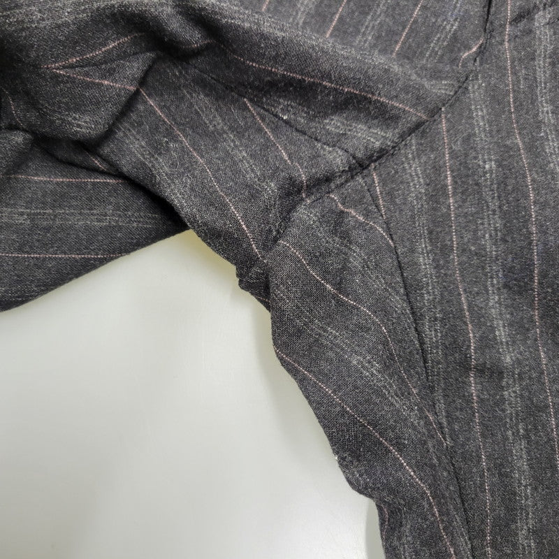 【中古品】【メンズ】 HUGO BOSS ヒューゴボス STRIPE TAILORED SET-UP ストライプ テーラード セットアップ スーツ 141-261007-sm-16-izu サイズ：下記参照 カラー：チャコール 万代Net店