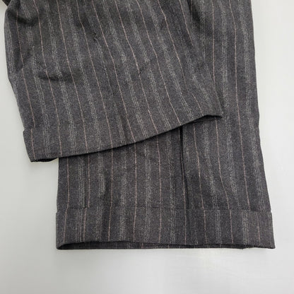 【中古品】【メンズ】 HUGO BOSS ヒューゴボス STRIPE TAILORED SET-UP ストライプ テーラード セットアップ スーツ 141-261007-sm-16-izu サイズ：下記参照 カラー：チャコール 万代Net店