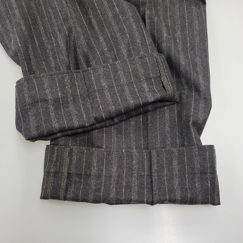 【中古品】【メンズ】 HUGO BOSS ヒューゴボス STRIPE TAILORED SET-UP ストライプ テーラード セットアップ スーツ 141-261007-sm-16-izu サイズ：下記参照 カラー：チャコール 万代Net店