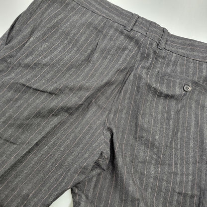 【中古品】【メンズ】 HUGO BOSS ヒューゴボス STRIPE TAILORED SET-UP ストライプ テーラード セットアップ スーツ 141-261007-sm-16-izu サイズ：下記参照 カラー：チャコール 万代Net店