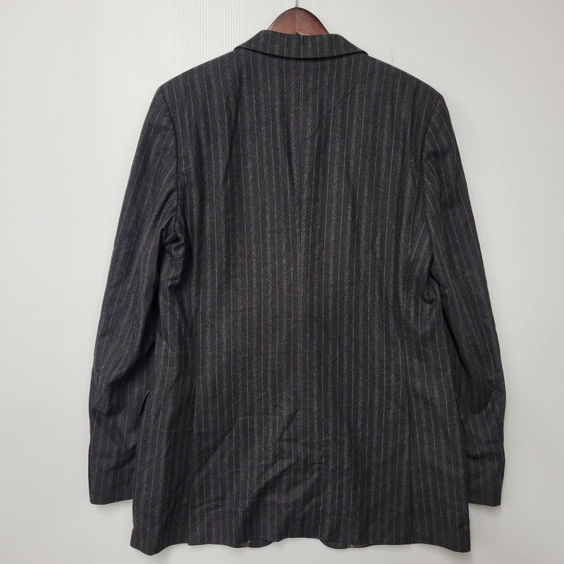 【中古品】【メンズ】 HUGO BOSS ヒューゴボス STRIPE TAILORED SET-UP ストライプ テーラード セットアップ スーツ 141-261007-sm-16-izu サイズ：下記参照 カラー：チャコール 万代Net店