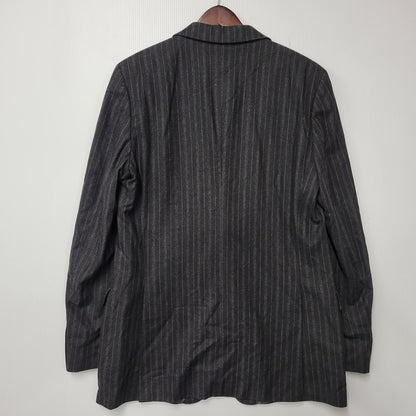 【中古品】【メンズ】 HUGO BOSS ヒューゴボス STRIPE TAILORED SET-UP ストライプ テーラード セットアップ スーツ 141-261007-sm-16-izu サイズ：下記参照 カラー：チャコール 万代Net店